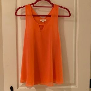 Coral sleeveless top